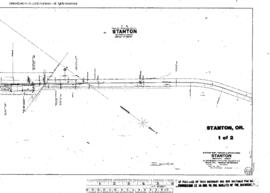 Plat Map of Northern Pacific Facilities at Stanton, Oregon, undated