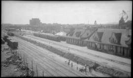 Northern Pacific station at Billings, Montana, circa 1950.