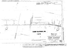 Plat Map of Spokane, Portland, and Seattle Railway Facilities at Camp Clatsop, Oregon, 1915