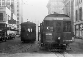 Tacoma Railway and Motor Company cable car 85 at Tacoma, Washington, circa 1925.