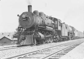 Northern Pacific steam locomotive 2142, circa 1938.