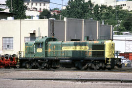 Kennecott Copper Corporation diesel locomotive 909 at Portland, Oregon in 1984.