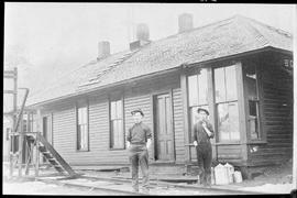 Northern Pacific station at Borup, Washington, circa 1914.