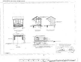 Great Northern Engineering Drawing, Passenger Shelter Shed, 10 Foot X 12 Foot at Mukilteo, Washin...