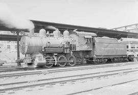 Northern Pacific steam locomotive 1058 at Duluth, Minnesota, in 1954.