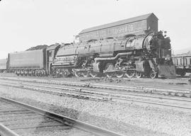 Northern Pacific steam locomotive 5132 at Missoula, Montana, in 1943.