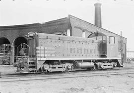 Northern Pacific diesel locomotive number 133 at Tacoma, Washington, in 1970.