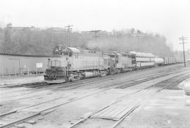 Burlington Northern diesel locomotive 4261 at Tacoma, Washington in 1971.