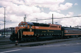 Great Northern Railway Company diesel locomotive 321 at Portland, Oregon (undated).