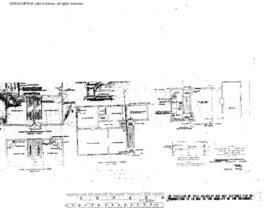 Northern Pacific Engineering Drawing, Toilet Facilities at Wibaux, Montana, 1950