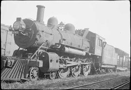 Northern Pacific steam locomotive 245 at Tacoma, Washington, in 1934.