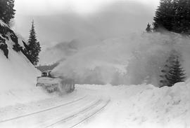 Northern Pacific rotary snow plow number 42 at Stampede, Washington in 1972.