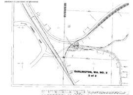 Plat Map of Pacific Coast Railroad Facilities at Earlington, Washington, 1965