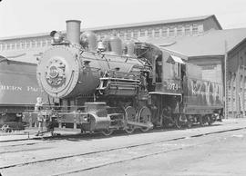 Northern Pacific steam locomotive 1074 at South Tacoma, Washington, in 1948.