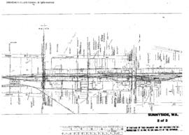 Plat Map of Northern Pacific Facilities at Sunnyside, Washington, 1951
