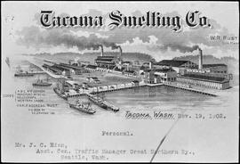 Letterhead for Tacoma Smelter Company, 1902.