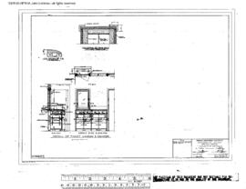 Great Northern Engineering Drawing, Depot at Hinsdale, Montana, 1960