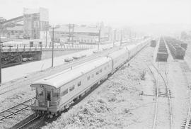 Union Pacific Railroad diesel locomotive number 960 at Tacoma, Washington in 1975.