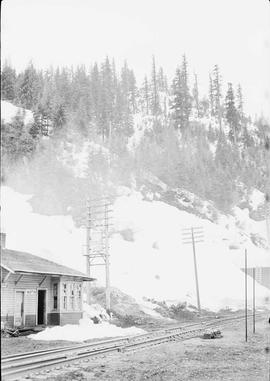 Northern Pacific station at Martin, Washington, in 1961.