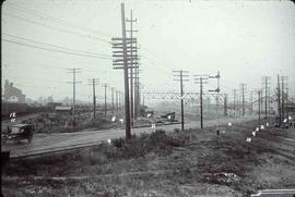 Railroad mainlines at south Seattle, Washington in 1927.