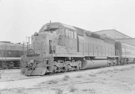 Northern Pacific diesel locomotive number 3602 at Auburn, Washington, in 1968.