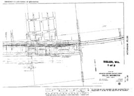 Plat Map of Milwaukee Road Facilities at Sieler, Washington, 1916