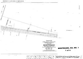 Plat Map of Northern Pacific Facilities at Montesano, Washington, 1924