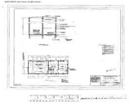 Great Northern Engineering Drawing, Section and Signal Maintainer's Tool House at Summit, Montana...