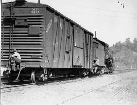 Northern Pacific  steam locomotive  1682 near Black River, Washington, circa 1925.