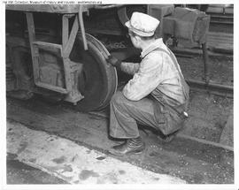 Great Northern Employee at Interbay, Washington in 1947.