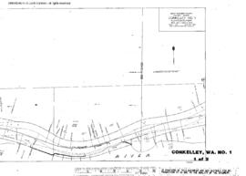 Plat Map of Great Northern Facilities at Conkelley, Washington, 1959