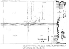 Plat Map of Northern Pacific Facilities at Rupple, Washington, undated