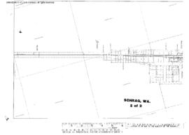 Plat Map of Northern Pacific Facilities at Schrag, Washington, 1917