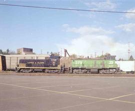 Lewis & Clark Railway Diesel Locomotive Number 81 at Vancouver, Washington in April, 1990.