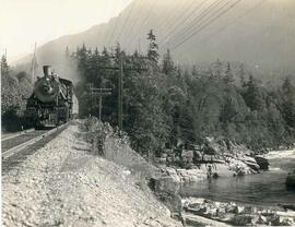 Great Northern Railway steam locomotive 1459 at Skykomish, Washington, undated.