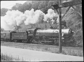 Northern Pacific steam locomotive number 2265 at Tacoma, Washington, circa 1935.