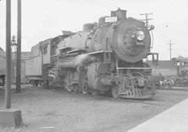 Northern Pacific steam locomotive 1821 at Tacoma, Washington, in 1948.