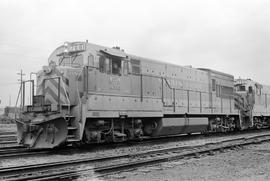 Western Pacific Railroad diesel locomotive 766 on April 24, 1971.