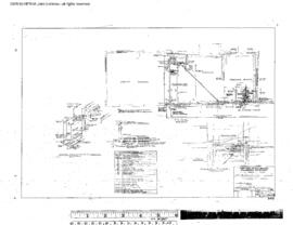 Northern Pacific Engineering Drawing, Depot at Prosser, Washington, 1950