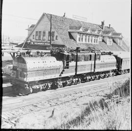 Chicago, Milwaukee, St. Paul & Pacific Railroad Company electric locomotive number E-1 at Tac...