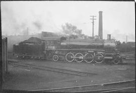 Northern Pacific steam locomotive 1612 at Tacoma, Washington, in 1935.