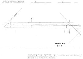 Plat Map of Northern Pacific Facilities at Satus, Washington, undated