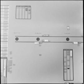 Northern Pacific diesel control center panel at St. Paul, Minnesota, in 1969.