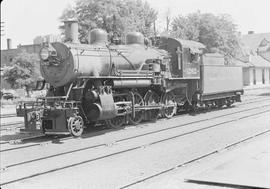 Northern Pacific steam locomotive 1262 at Yakima, Washington, in 1950.