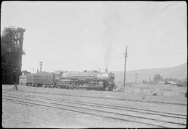 Northern Pacific steam locomotive 2611 at Missoula, Montana, in 1934.