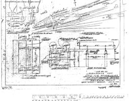 Northern Pacific Engineering Drawing, Car Shop at Helena, Montana, 1955