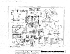 Great Northern Engineering Drawing, Depot at Everett, Washington, 1906