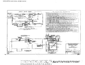 Northern Pacific Engineering Drawing, Depot at Orofino, Idaho, 1969