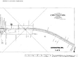 Plat Map of Northern Pacific Facilities at Covington, Washington, 1904