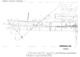 Plat Map of Northern Pacific Facilities at Ritzville, Washington, 1945